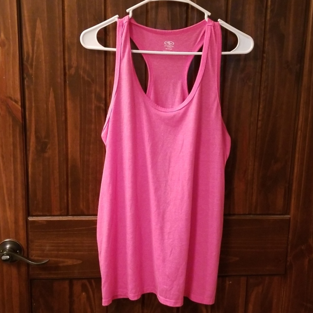 Womens Pink Athletic Tank Top